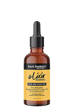 AUNT JACKIE's Elixir Essentials: Saw Palmetto & Jamaican Black Castor Hair & Scalp Oil (2oz), Sareya Beauty Supply Store in calgary alberta